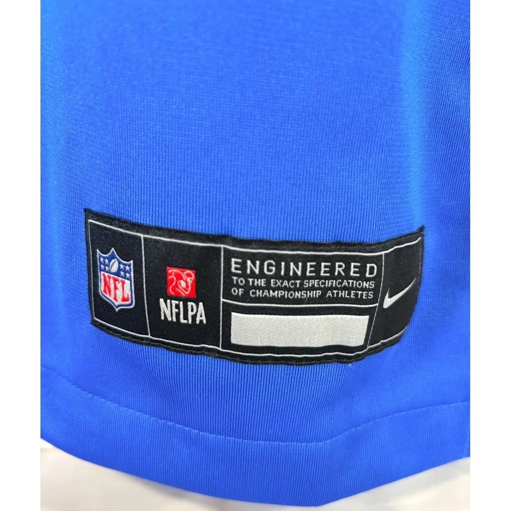 Nike David Montgomery #5 Detroit Lions NFL Blue Jersey Large L